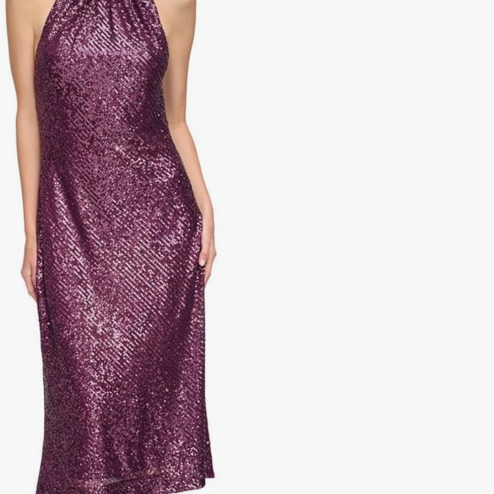 Calvin Klein, Halter, MIDI Dress